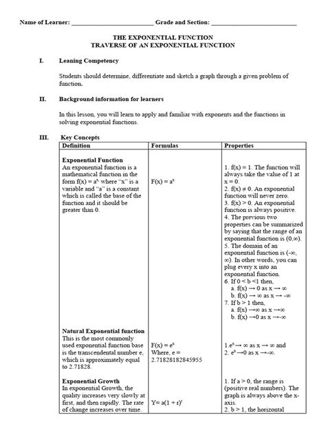 Image result for Exponential Function Math Worksheets