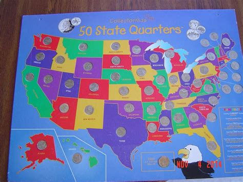 50 State Quarter Map Printable