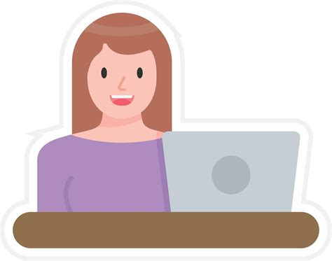 Icon of a Lady Using Computer 的图像结果
