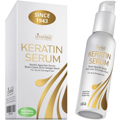 Vitamins Hair Serum Keratin Treatment Biotin Collagen And Coconut Oil ...