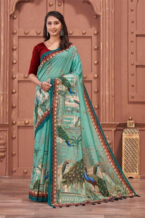 Meghmayuri Pichwai Saree – Ekana Label