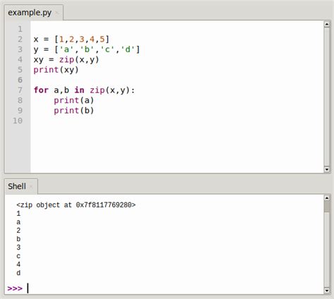 Zip Function Python 的图像结果
