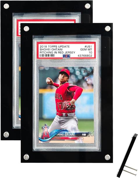 Amazon.com - (2PCS) PSA Graded Card Display Frames for Wall and Desktop ...