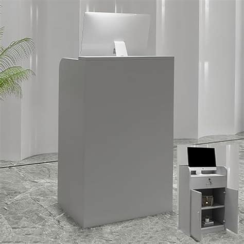 OQTUHWM Modern Retail Counter with Drawers, Reception India | Ubuy