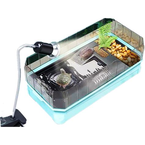 Buy Turtle Tank Kit Turtle Aquarium with High Fence to Prevent Escape ...