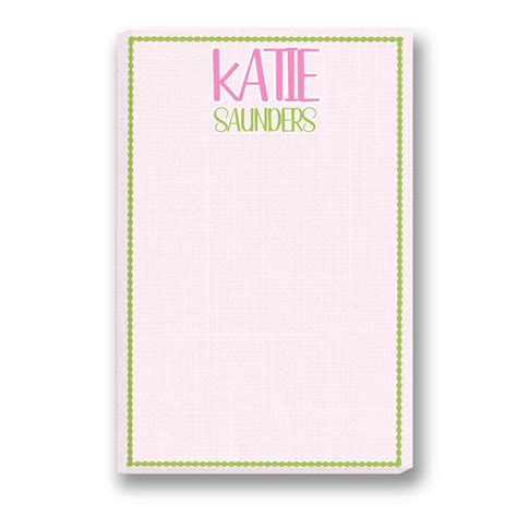 Katie Note Pad | Custom Note Pad | Custom Printed Notepads ...