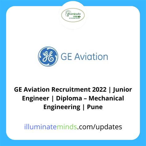 GE Aviation Recruitment 2022 | Junior Engineer | Diploma – Mechanical Engineering | Pune ...