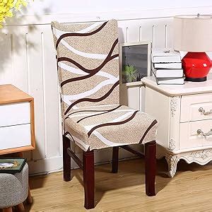 Lukzer 6PC Elastic Stretchable Dining Chair Cover Universal Protective ...