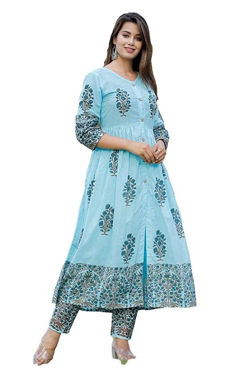 Buy GoSriKi Women's Anarkali Kurta with Palazzo at Amazon.in