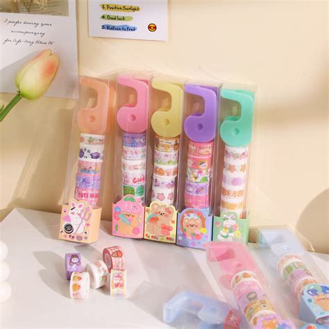 Cute Cartoon Mini Tape Set with Dispenser – Giftoo