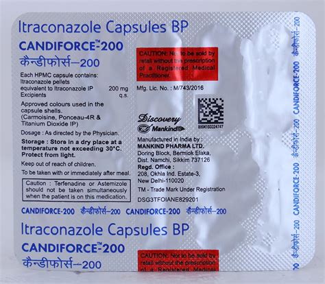 Candiforce 200 mg - Strip of 10 Capsule : Amazon.in: Health & Personal Care