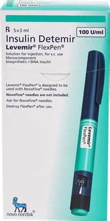 Levemir Flexpen Solution For Injection 5x3ml: Uses, Side Effects, Price ...