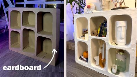 Image result for Cardboard Shelf Tutorial