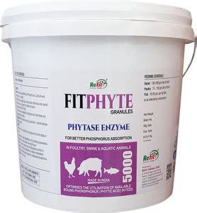 REFIT ANIMAL CARE Phytase Enzyme for in Cattle, Poultry & Aqua Pet ...