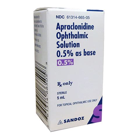 Apraclonidine Eye Drops