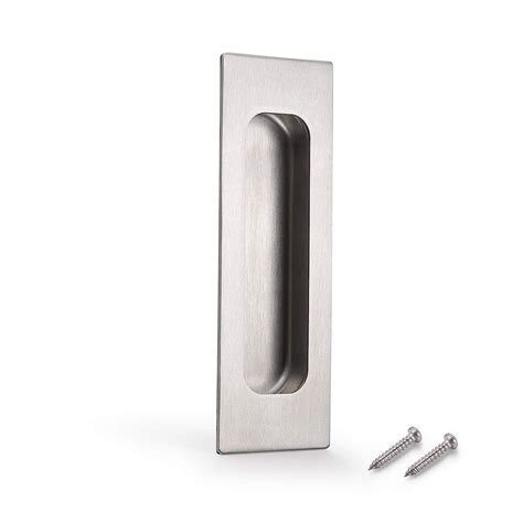Brushed Nickel Interior/Closet Doors Pulls Flush Drawer Door Handles ...