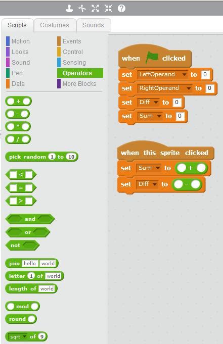 Using Operators in Scratch 的图像结果