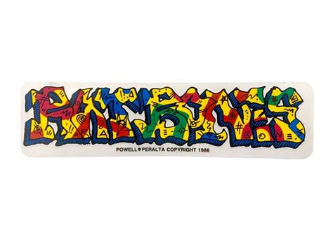 【DEADSTOCK】 80's POWELL PERALTA パウエル ペラルタ STICKER ステッカー COPYRIGHT 1986 ...