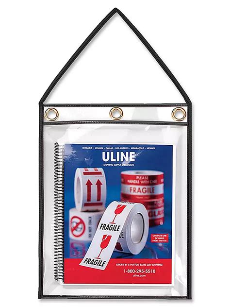 Deluxe Job Ticket Holders - 11 x 14", Black S-10509BL - ULINE