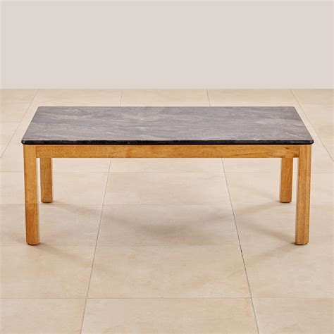 Buy Santorini Faux Marble Top Coffee Table - Grey from Home Centre at ...