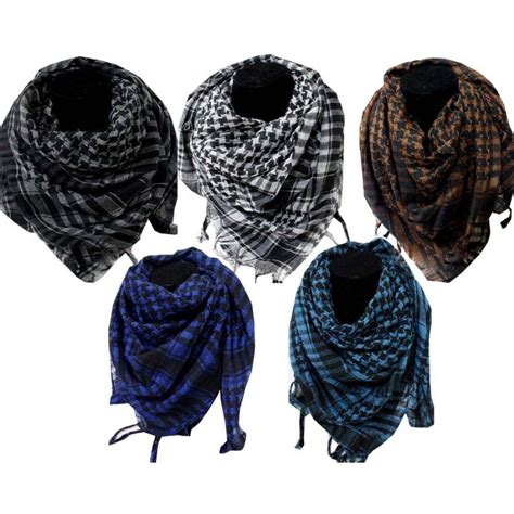 Buy Sri Belha Fashions Men's Cotton Arab Arafat Keffiyah Shemagh Head ...