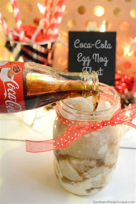 Eggnog Ice Cream Coca-Cola Floats - Southern Made Simple