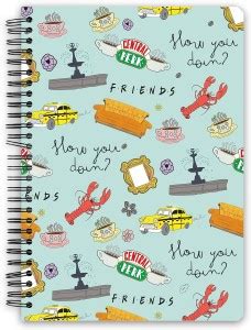 MCSID RAZZ Friends TV Series - Pastel Green A5 Wiro A5 Note Book Ruled ...