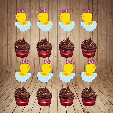 Duck Theme Girl Cupcake Topper | Party Supplies India Online