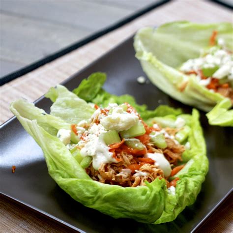 buffalo chicken lettuce wraps