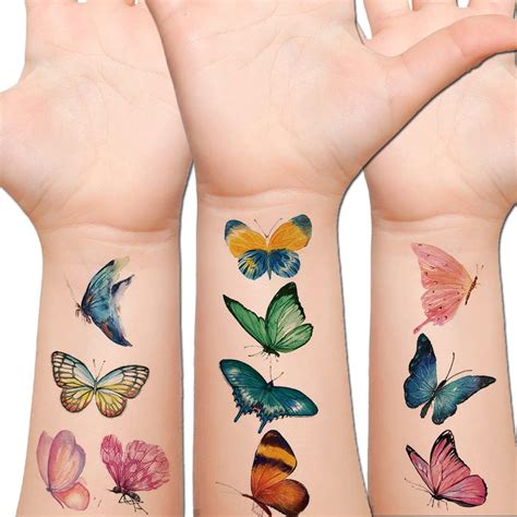 Hohamn Butterfly Temporary Tattoos for Women Gilrs- India | Ubuy