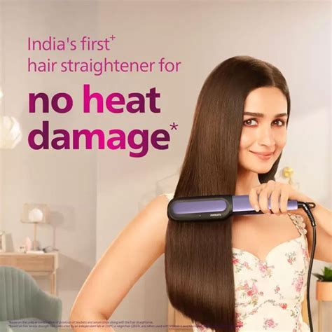 Philips BHS503/40 Nourish Care Hair Straightener (Purple) : 1 unit ...