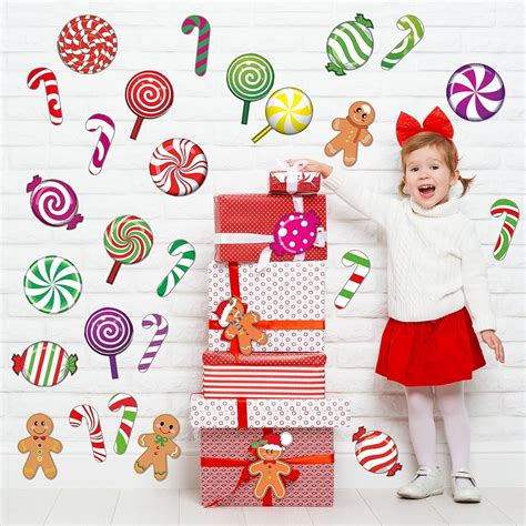 Zonon 60 Pcs Christmas Peppermint Cutouts, Christmas India | Ubuy