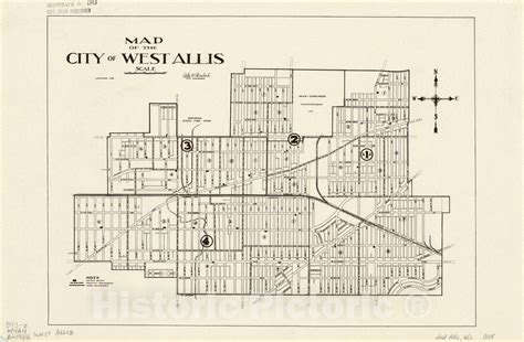 Map : West Allis, Wisconsin 1938, Map of the city of West Allis, Antiq ...
