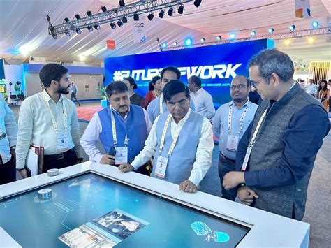 The Minister of State for Education, Dr. Subhas Sarkar visits stall at ...