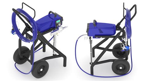 3D model Airless Paint Sprayer with Hose and Spray Gun | 3D Molier ...