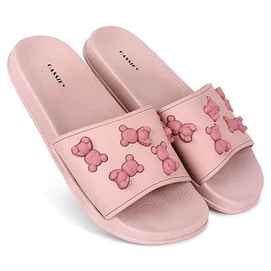 Buy CASSIEY Women's 3D Bear Slides/Slipper | Comfort Trendy Stylish ...
