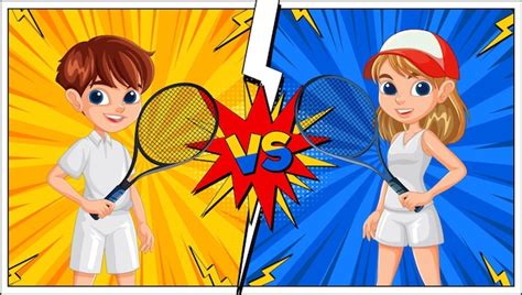 Tennis Comic Bilder - Kostenloser Download auf Freepik
