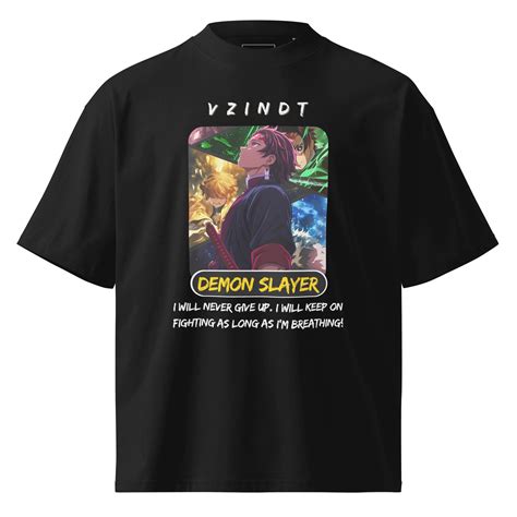 Demon Slayer Anime Oversized Fit T-Shirt VZINDT