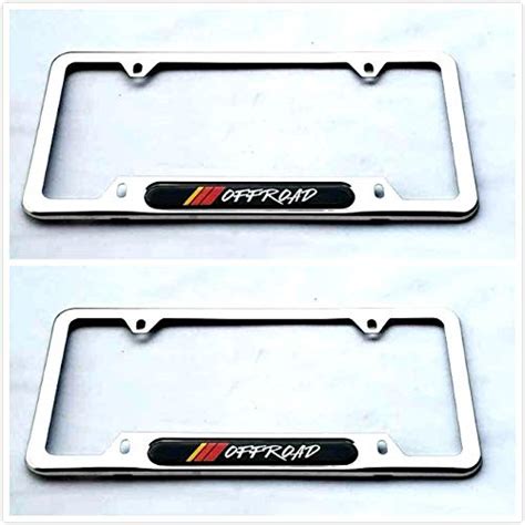 Tri-Color 3 Color Off Road Sport License Plate Cover Frames Holder with ...