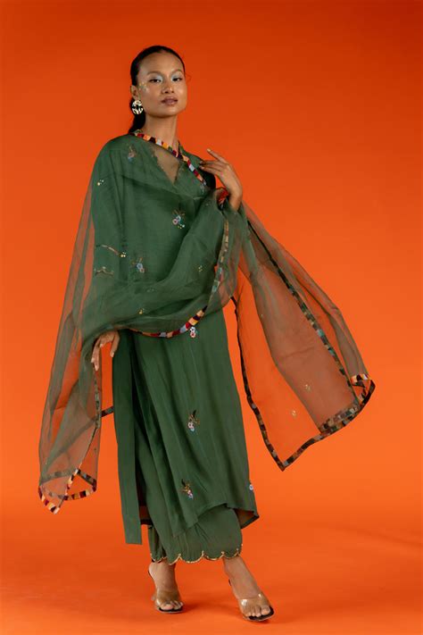 Haritah Kurta Set with Dupatta – Silai Studio