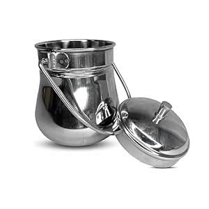 Buy TORPPEZA Stainless steel Small Dolchi | Ketali for Store milk, ghee ...