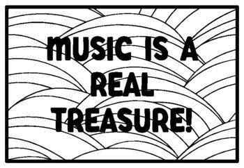 MUSIC IS A REAL TREASURE! Pirate Coloring Pages, Pirate Classroom ...
