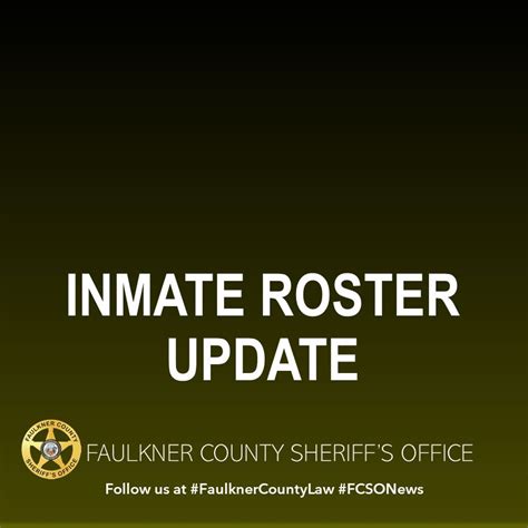 Inmate Roster Update (02/06/2024) - Press Releases - Faulkner County ...