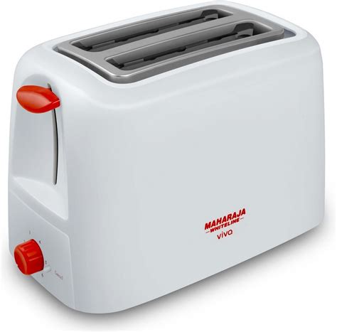 Maharaja Whiteline Viva 750-Watt Pop-up Toaster (Red and White) Rs 581 ...