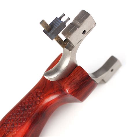 TTF Stainless Steel Bow Head Optical Fiber Sight Slingshot For Target ...