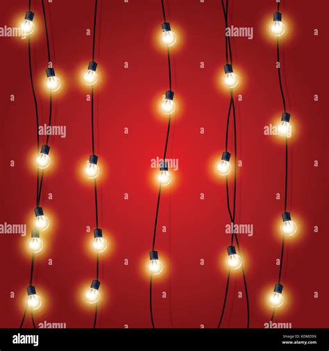 Hanging vertical Christmas Lights garlands Stock Vector Image & Art - Alamy
