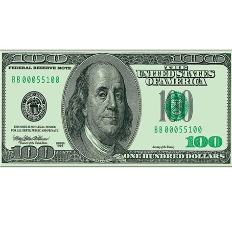 $100 Dollar Bill Cling | Wrist-Band.IN | SKU# 13177