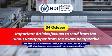 04 Oct 2023 | Important Articles to read from The Hindu Newspaper