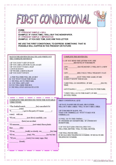 First Conditional ESL 的图像结果