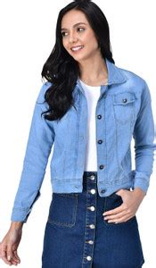 FIERY FALCON Full Sleeve Washed Women Denim Jacket - Buy FIERY FALCON ...
